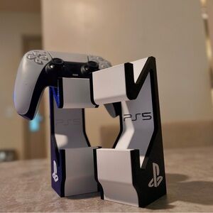 Sony PlayStation 5 DualSense Controller with Stand - Black and White